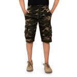 AERO CRAFT Camo Print Men's 8 Pocket Shorts, 36 Camoflauge