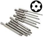 Yakamoz 11 Pcs Magnetic T6-T40 Torx Head Screw Driver Bit Set Security Tamper Proof Star 6 Point Screwdriver Drill Bits Tools with 1/4 Inch Hex Shank | 3 Inch Length