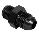 AC PERFORMANCE Aluminum -6AN AN6 Male Flare to 11/16 x 18 Male Thread Inverted Seat Adaptor Fittings Male Inv Flare Connector, Black