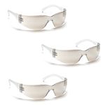 Pyramex Safety Intruder Eyewear (3 Pair Pack) (Indoor/Outdoor Mirror)