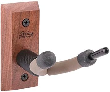 String Swing CC01V-BW Hardwood Home & Studio Wall Mount Violin Hanger - Black Walnut