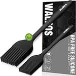 Walfos Silicone Basting Brush, Heat Resistant Pastry Brushes Prefect for Cooking, BBQ, Grill Baking Kitchen Cooking, Strong Steel Core and One-Pieces Design, BPA Free and Dishwasher Safe