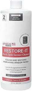 Unique Restore-It RV Sensor Cleaner Liquid for Black Water Holding Tanks - Cleans and Restores Misreading Camper Black Tank Sensor Probes, Formerly Sensor Cleaner, CA Compliant (32 oz.)