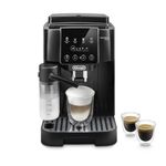 De'Longhi Magnifica Start ECAM220.60.B, Fully Automatic Bean to Cup Coffee Machine with 4 One-Touch Recipes, Soft-Touch Control Panel, Auto Milk, 1450W, Black