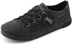 Blowfish Women's Play Core Fashion Sneaker, Black/Black, 9