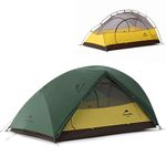 Naturehike Star River Tent 20D Silicone Fabric Ultralight 2 Person Double Layers Aluminum Rod Camping Tent(210T Forest Green)