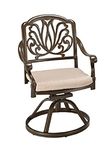 Homestyles Capri Taupe Outdoor Swivel Rocking Chair