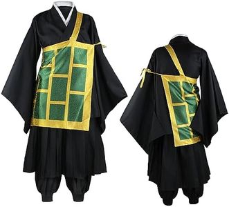 UPUPCOS Geto Suguru Costume Anime Cosplay Kimono Sets Black Robe Full Set Halloween Christmas