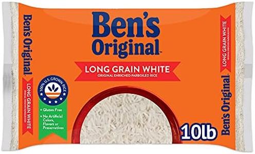 BEN'S ORIGINAL Enriched Long Grain White Rice, Parboiled Rice, 10 lb Bag