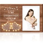 Vetbuosa Gifts for Godmother, Godmother Gifts from Goddaughter and Godson, Godmother Picture Frame 4x6, Christmas Gifts for Godmother, Godmother Birthday Gifts, Best Godmother Photo Frame