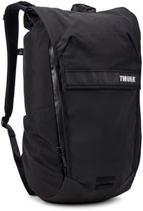Thule Paramount Bike Commuter Backpack - 20L Capacity - Adjustable fit - 16" Padded Laptop Sleeve and 11" Tablet Pocket - Rolltop Closure - Side Phone Pocket - Taillight Loop