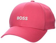 BOSS Men's Bold Center Logo Twill Cap, Pink Punch, One Size