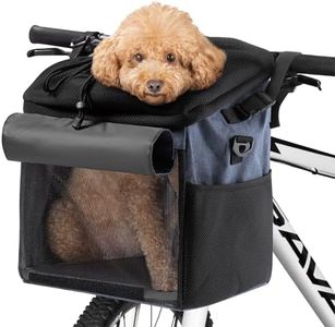 Navaris Zaino Trasportino Gatto Cane - Pet Carrier Cani e Gatti Max. 25 kg - Trasporto Cani Taglia Piccola - Borsa Cuccia Morbida Portatile in Tessuto - Blu