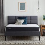 LUCID Single (90 x 190 cm) Gel Memory Foam 20 cm Mattress - Medium Feel - Gel Infusion - Breathable Cover - Bed in a Box - Rolled Mattress - 3ft x 6ft3 x 8 in - Conforming Foam - White