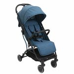 Chicco Trolley Me Ultra Lightweight Compact Foldable and Tilt from Birth to 15kg with Trolley System, Rain Cover and Extendable Hood - Blue