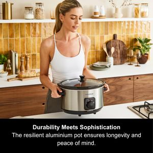 Morphy Richards 6.5L Slow Cooker – Large Capacity Electric Cooker