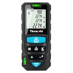 Themisto TH-M81 Laser Distance Meter (50m Range) with Backlit LCD and Pythagorean Mode