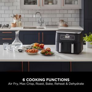 Ninja Foodi Dual Zone Air Fryer – 2-Basket Digital Cooker