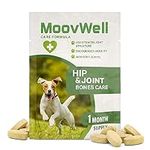 Joint Supplements for Dogs, Hip & Joint Care For Dogs of All Age & Sizes, Easy to Digest Dog Joint Supplements, 1 Month Supply, 30 Tablets - MoovWell