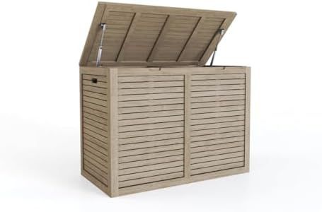 AquaTeak Manada-Mist Large-Size Double Teak Storage Chest