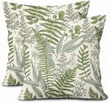 Green Leaf Plant Pillow Covers 20X2