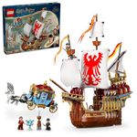 LEGO Harry Potter Triwizard Tournament: The Arrival, Harry Potter Collectible with Beauxbatons Carriage and Durmstrang Ship, Magical Gift for Boys & Girls, Harry Potter Toy for 10 Year Old Kids, 76440