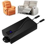 Universal Wireless Battery Pack for Reclining Furniture with LCD Display, 2500 mAh Rechargeable Battery Pack Power Supply for 2-Pin Motion Furniture - Power Recliner, Power Sofa, Couch, and Lift Chair