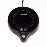 InstaCuppa Coffee Mug Warmer for Desk with 5 Adjustable Temperature Settings - Min 45*C - Max 100*C, 8 Hour Auto Shut Off, Simple Touch Operation, Light Weight and Easy to Carry Around, 200 Watt, Black