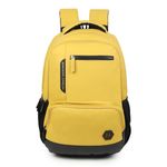 HOT SHOT Large 32 L Laptop Backpack HOTSHOT BAGS VINTAGE FAUX LEATHER|LAPTOP BAG|MEN & WOMEN|OFFICE BACKPACK|COLLEGE BACKPACK (Yellow)