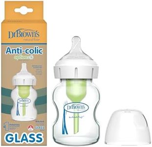 Dr. Brown's Wide-Neck Options and Feeding Glass Bottle, 150 ml