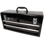 Homak 2 Drawer Ball Bearing Toolbox Chest, Black, 20 Inches