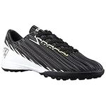 Vizari Men's Tesoro TF Turf Soccer Shoes | for Teens and Adults, Black/White, 10