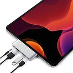 Satechi Type-C Mobile Pro Hub Adapter with USB-C PD Charging, 4K HDMI, USB 3.0 & 3.5mm Headphone Jack – for M2/ M1 iPad Pro, M1 iPad Air, iPad Mini and More (Silver)