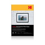Kodak 270 GSM A4 Glossy Photo Paper Waterproof, Pack of 20 sheets, Compatible with all Inkjet Printers