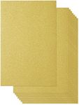 Best Paper Greetings 24 Sheets Gold Glitter Paper Cardstock for DIY Crafts, Card Making, Invitations, Double-Sided, 250gsm (8 x 12 In)