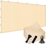 90% 10x30ft Sun Shade Cloth for Outdoor Deck Backyard Patio Garden Pergola Cover Canopy Beige