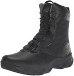 Under Armour Men's Stellar G2 Zip Waterproof Military and Tactical Boot, (001) Black/Black/Black, 9