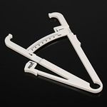 Dioche Body Fat Caliper, Handheld Body Fat Measurement Device, 2 Colors Personal Body Fat Loss Skinfold Calipers Accurate Measuring Body Fat for Men and Women (white)