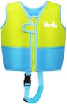 Kids Swim Vest, Toddler Premium Swim Jacket Float Vest Swimming Training Vest with Adjustable Crotch Strap, Suitable for Boys Girls Age 3-6 Years