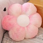 Morbuy Flower Shaped Plush Pillow Cushion Chair Seat Pad, Fluffy Soft Cute Flowers Cushion Floor Tatami Seating Pillow, Bedroom Sofa Reading Corner Decor (30cm/11.8inch,Pink)