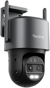 Reolink 4K 8MP Wi-Fi 6 PTZ Überwachungskamera Aussen WLAN mit Auto-Tracking-Zoom, Dual-Objektiv, Dual-Ansicht, WLAN Kamera Outdoor mit Smart-Erkennung, Farbnachtsicht, Außenkamera, TrackMix WiFi Grau