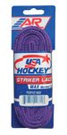 A&R Striker Ice Hockey Waxed Skate Laces, Pro Style Heavy Duty Lace-Purple-96 Inches