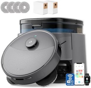 Lefant M3 Max Robot Vacuum and Mop, 20000Pa Suction,Multifunctional Dock with Hot Water Self-Cleaning&Drying, Obstacle Avoidance,90-Day Self-Emptying, 5G WiFi Alexa/APP/iWatch Control