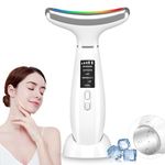 Thermal and Cooling Function Face Massager 4 Colors LED Facial Neck Beauty Device Multifunctional Skin Care Tools