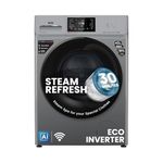 IFB 8 Kg 5 Star with 9 Swirl Wash, AI Powered, Wi-Fi, Fully Automatic Front Load Washing Machine (Senator MSN 8014, Steam Refresh Program with Eco Inverter, Metallic Silver)