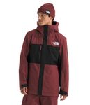 THE NORTH FACE Men's Freedom Insulated Jacket - Waterproof Winter Coat, Ski & Snowboard Features, Synthetic Insulation, Sumac/TNF Black, Large