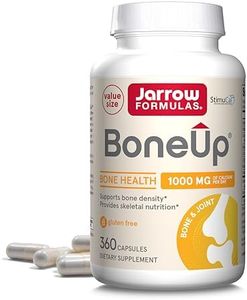 Jarrow Formulas BoneUp - 360 Capsules - 180 Servings - For Bone Support & Skeletal Nutrition - Includes Naturally Derived Vitamin D3, K2 (as MK-7) & 1000 mg Calcium - Gluten Free - Non-GMO