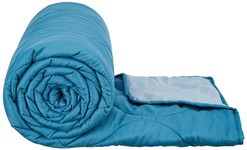 Amazon Brand - Solimo Microfibre Reversible Double Bed Comforter/Quilt/AC Blanket|Ocean Blue and Mild Blue|220 GSM
