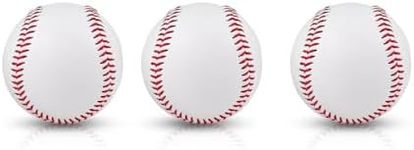 HolyElks Baseball Hardball,Game Baseballs for Youth Players Training,Standard Size and Weight (Hard Ball 3pc)