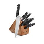 Calphalon Classic Kitchen Knife Set with Self-Sharpening Block, 12-Piece High Carbon Knives